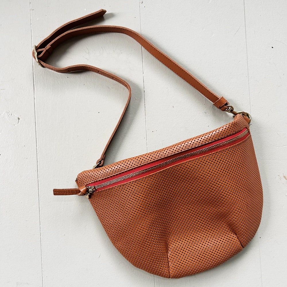 COPY - Clare V grande fanny pack Cuoio Perf